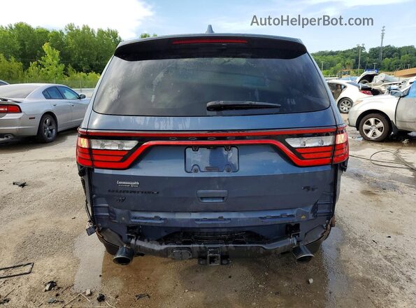 1C4SDJCT9MC634257 2021 DODGE DURANGO Синий Вид сзади