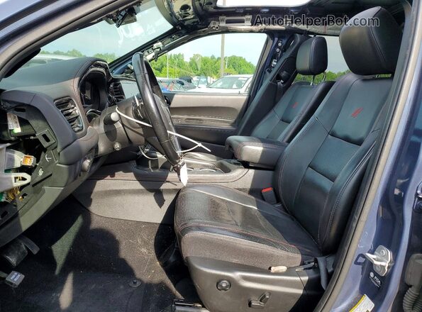 1C4SDJCT9MC634257 2021 DODGE DURANGO Синий Вид салона спереди