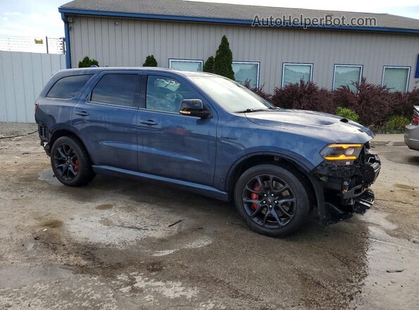 1C4SDJCT9MC634257 2021 DODGE DURANGO Синий Передняя правая четверть