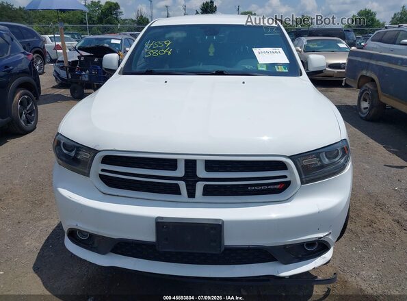 1C4SDJCTXHC732980 2017 DODGE DURANGO White Вид щитка приладів