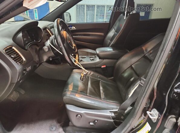 1C4SDJCTXJC408918 2018 DODGE DURANGO Black Widok wnętrza z przodu