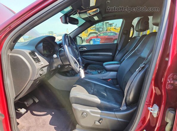 1C4SDJCTXKC535699 2019 DODGE DURANGO Burgundy Widok wnętrza z przodu