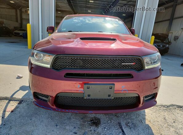 1C4SDJCTXKC535699 2019 DODGE DURANGO Burgundy Widok z przodu