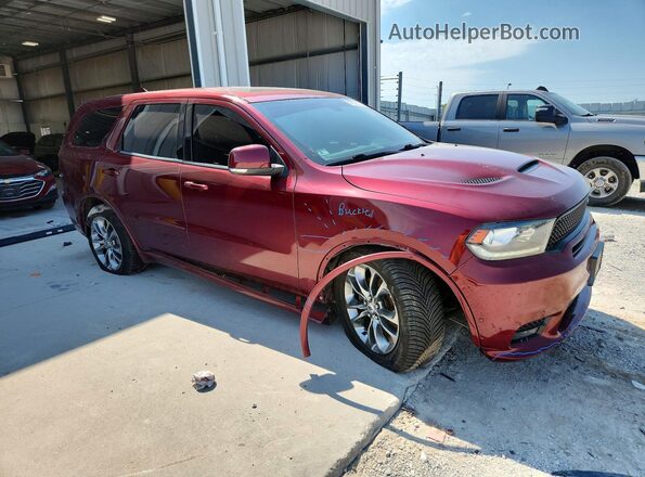 1C4SDJCTXKC535699 2019 DODGE DURANGO Burgundy Przód prawy