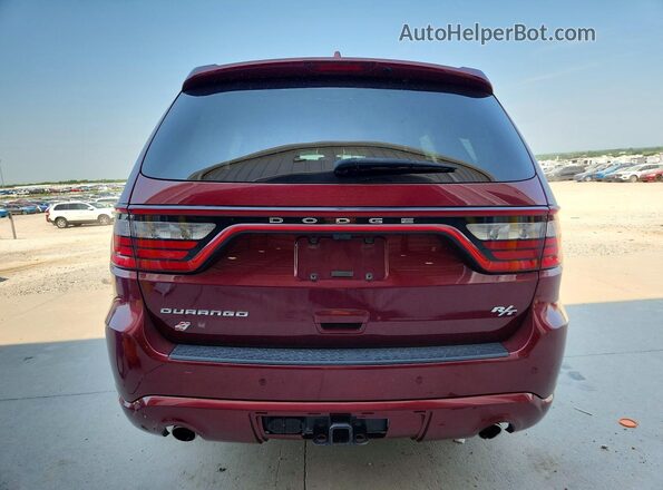 1C4SDJCTXKC535699 2019 DODGE DURANGO Burgundy Widok z tyłu