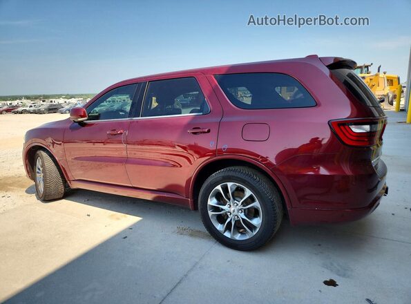 1C4SDJCTXKC535699 2019 DODGE DURANGO Burgundy Tył lewy