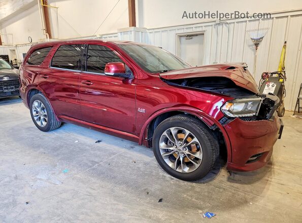 1C4SDJCTXKC582862 2019 DODGE DURANGO Burgundy Передня права чверть