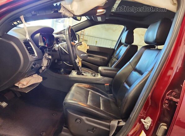 1C4SDJCTXKC582862 2019 DODGE DURANGO Burgundy Вид салону спереду