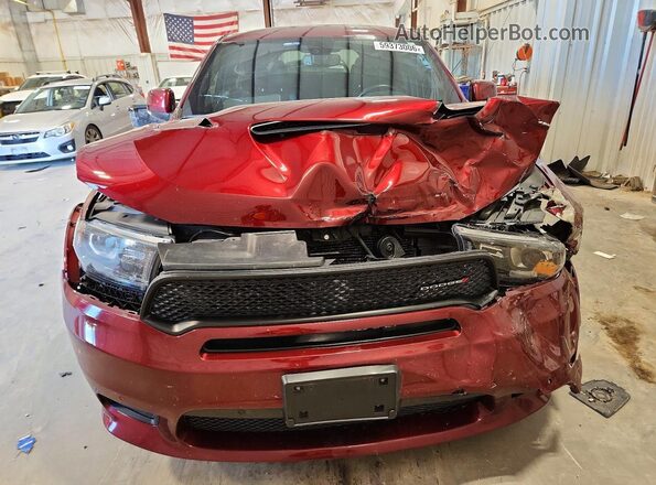 1C4SDJCTXKC582862 2019 DODGE DURANGO Burgundy Вид спереду