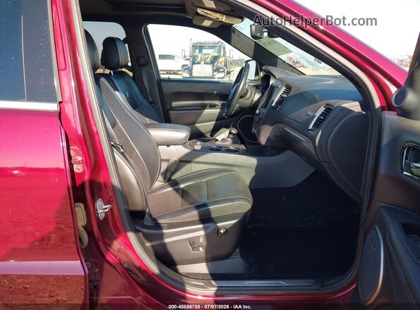 1C4SDJCTXLC432557 2020 DODGE DURANGO Maroon წინა სალონის ხედი