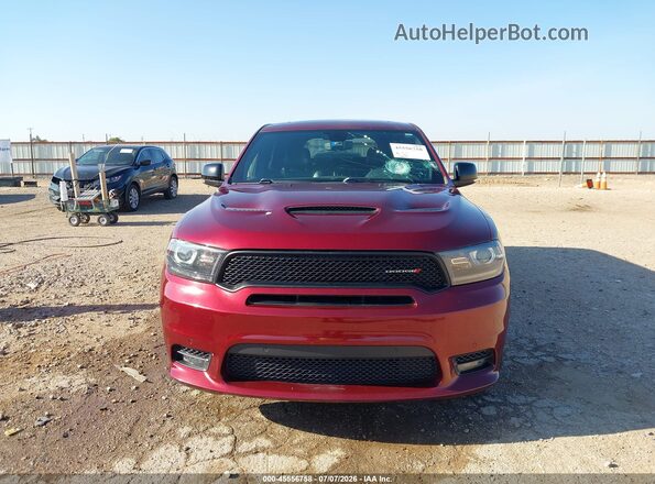 1C4SDJCTXLC432557 2020 DODGE DURANGO Maroon ხელსაწყოთა პანელის ხედი