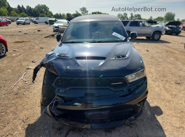 1C4SDJCTXMC641881 2021 DODGE DURANGO Black Widok z przodu