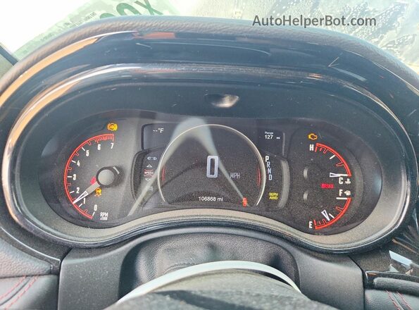 1C4SDJCTXMC641881 2021 DODGE DURANGO Black Widok zestawu wskaźników