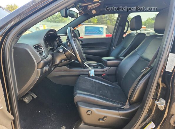 1C4SDJCTXMC641881 2021 DODGE DURANGO Black Widok wnętrza z przodu