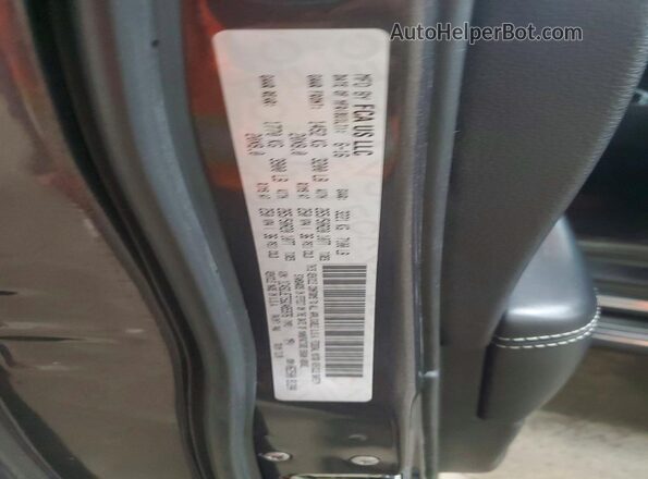 1C4SDJET5GC485976 2016 DODGE DURANGO Gray Vista de la etiqueta del VIN