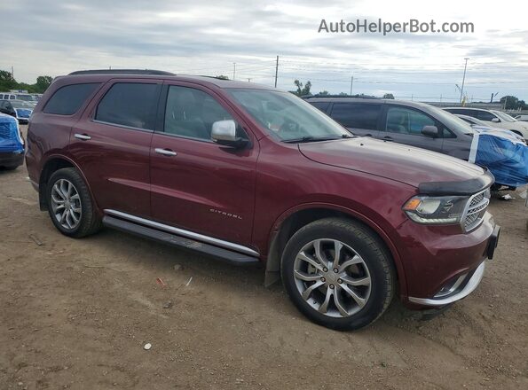 1C4SDJET7HC664828 2017 DODGE DURANGO Бордовый Передняя правая четверть