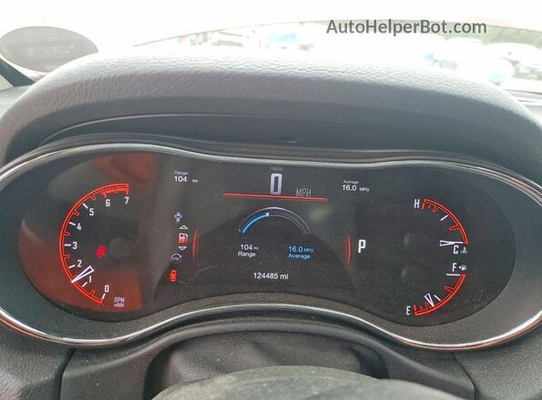 1C4SDJET7HC664828 2017 DODGE DURANGO Бордовый Вид щитка приборов