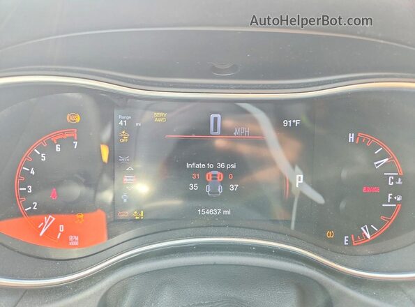 1C4SDJET9HC879076 2017 DODGE DURANGO Black Սարքավորումների վահանակի տեսք