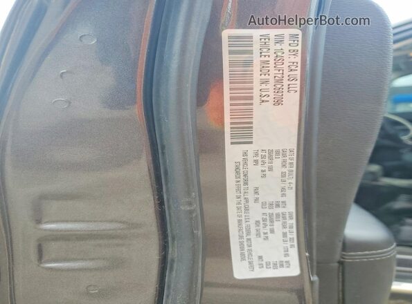 1C4SDJFT2MC697096 2021 DODGE DURANGO Charcoal 360 interior view