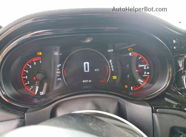 1C4SDJFT3RC138485 2024 DODGE DURANGO White Instrument cluster view