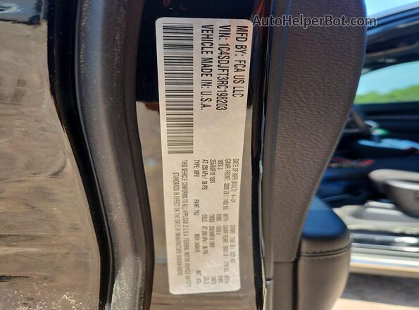 1C4SDJFT3RC198203 2024 DODGE DURANGO Black Սալոնի 360 աստիճան տեսք