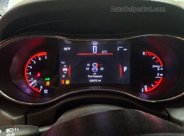 1C4SDJFT5GC370177 2016 DODGE DURANGO White Vista del cuadro de instrumentos