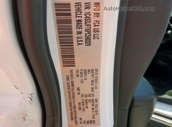 1C4SDJFT6PC590329 2023 DODGE DURANGO White Панорамний вид салону 360°