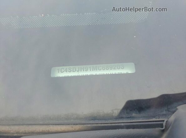 1C4SDJH91MC689203 2021 DODGE DURANGO Silver VIN կոդի պիտակի տեսք