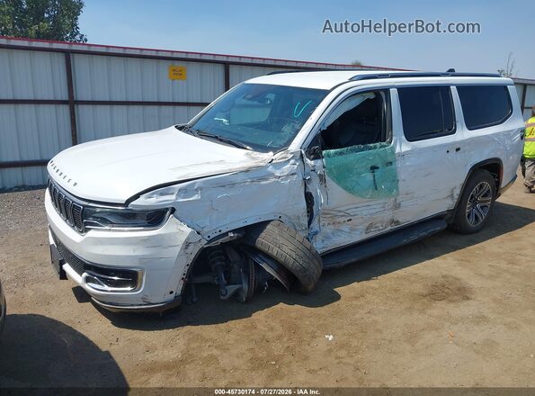 1C4SJRBP1RS136997 2024 JEEP WAGONEER L White Առջևի ձախ երեք քառորդ տեսարան