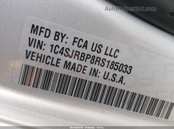 1C4SJRBP8RS185033 2024 JEEP WAGONEER L Silver Շարժիչի բաժամունքի տեսք