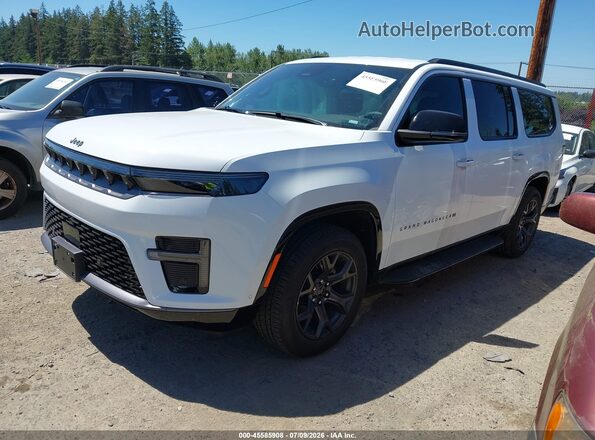 1C4SJSBP0TS170718 2026 JEEP GRAND WAGONEER L White Առջևի ձախ երեք քառորդ տեսարան