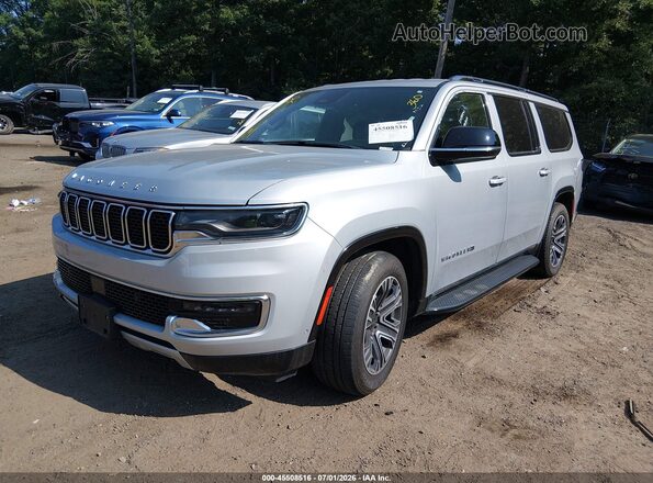 1C4SJSBP3RS131291 2024 JEEP WAGONEER L Silver Առջևի ձախ երեք քառորդ տեսարան