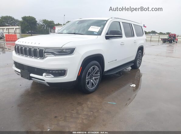 1C4SJSBP4RS173159 2024 JEEP WAGONEER L White Vista tres cuartos delantera izquierda