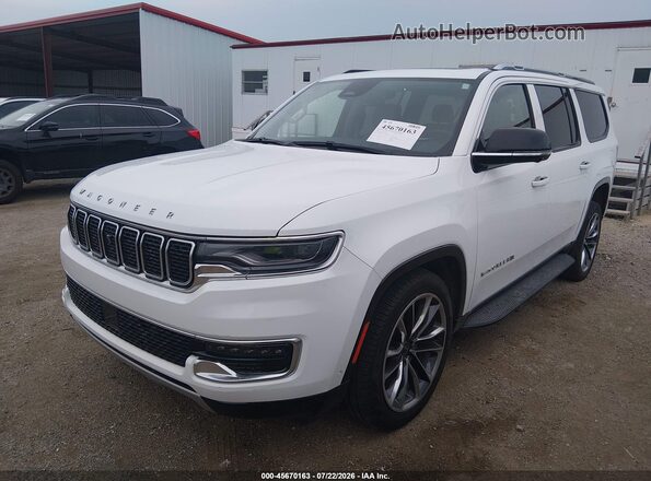 1C4SJSBP9RS119758 2024 JEEP WAGONEER L White წინა მარცხენა ხედი სამი მეოთხედიდან