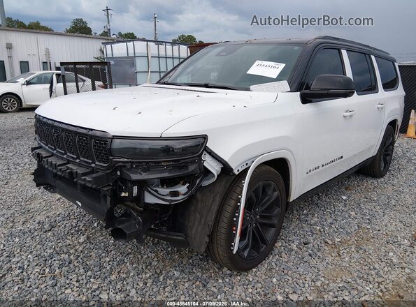 1C4SJSFP3RS149882 2024 JEEP GRAND WAGONEER L White Առջևի ձախ երեք քառորդ տեսարան