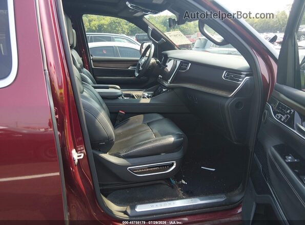 1C4SJSFP5PS529612 2023 JEEP GRAND WAGONEER L Red Widok wnętrza z przodu