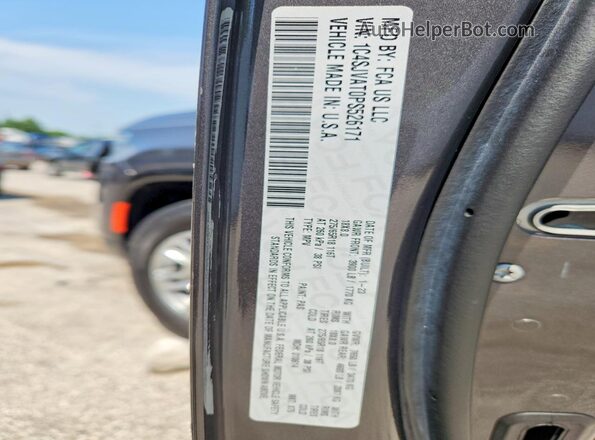 1C4SJVAT0PS526171 2023 JEEP WAGONEER Серый Вид наклейки с VIN-кодом