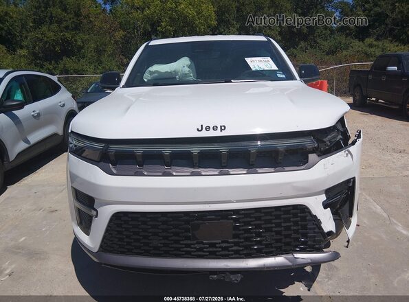 1C4SJVBP5TS158758 2026 JEEP GRAND WAGONEER White ხელსაწყოთა პანელის ხედი