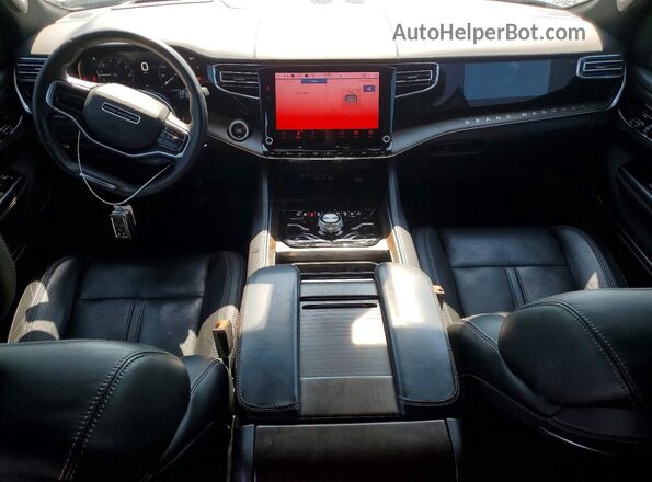 1C4SJVEJ2NS165032 2022 JEEP GRAND Черный Вид панели приборов