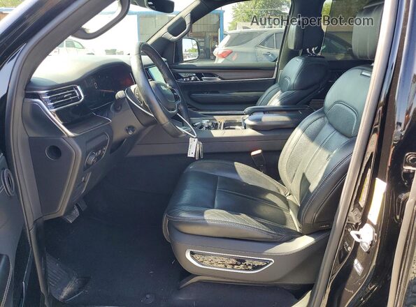 1C4SJVEJ2NS165032 2022 JEEP GRAND Черный Вид салона спереди