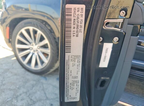 1C4SJVFJ8NS102788 2022 JEEP GRAND Черный Вид наклейки с VIN-кодом
