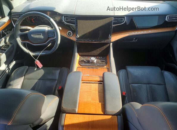 1C4SJVFJ8NS102788 2022 JEEP GRAND Черный Вид панели приборов
