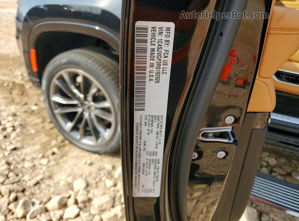 1C4SJVGP3RS192926 2024 JEEP GRAND Black Вид наклейки з VIN-кодом