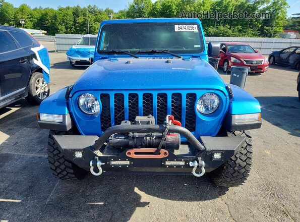 1C6HJTAG0ML563154 2021 JEEP GLADIATOR Blue Vista frontal