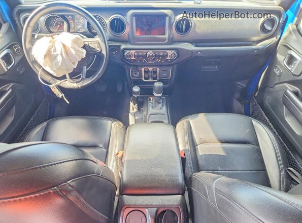 1C6HJTAG0ML563154 2021 JEEP GLADIATOR Blue Vista del salpicadero