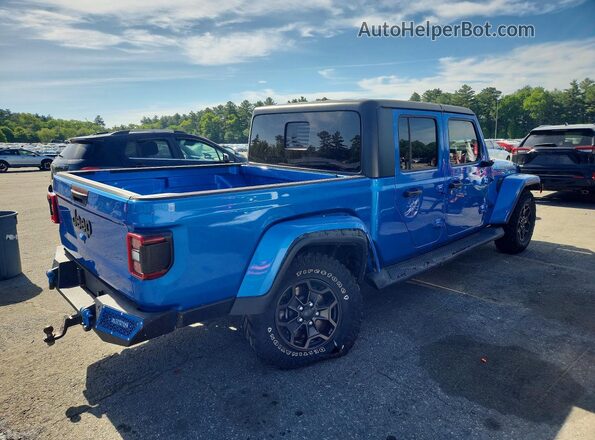 1C6HJTAG0ML563154 2021 JEEP GLADIATOR Blue Trasero derecho
