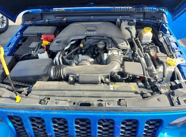 1C6HJTAG0ML563154 2021 JEEP GLADIATOR Blue Vista interior trasera