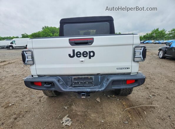 1C6HJTAG1LL113205 2020 JEEP GLADIATOR White უკანა ხედი