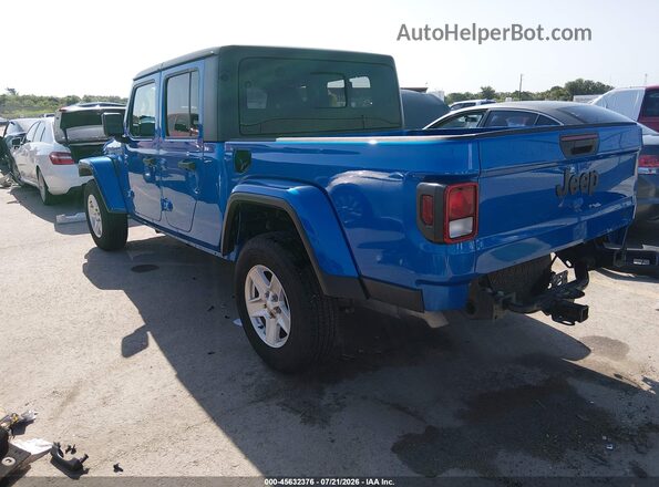 1C6HJTAG1ML535864 2021 JEEP GLADIATOR Blue Rear left