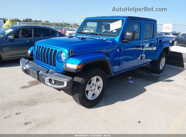 1C6HJTAG1ML535864 2021 JEEP GLADIATOR Blue Front left